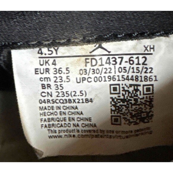 Nike Air Jordan 1 Chicago Reimagined Lost & Found Size 4.5 Youth (Size 6 Women's - Picture 6 of 8